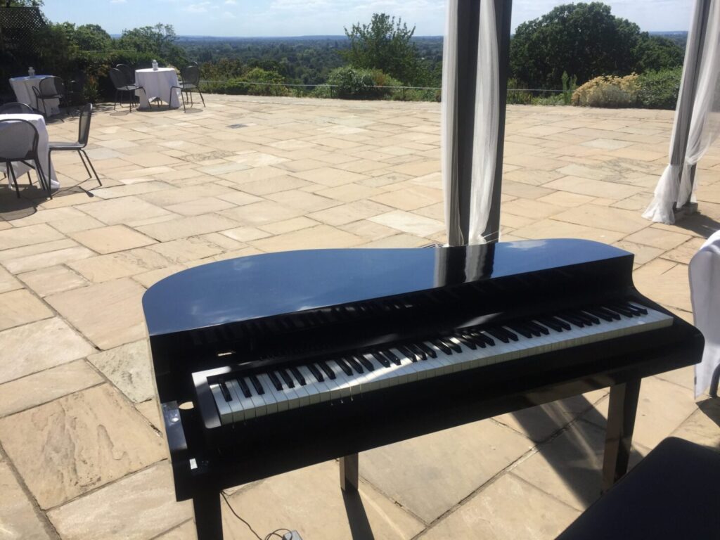 Photography by Bryan Edery Pianist at Pembroke Lodge